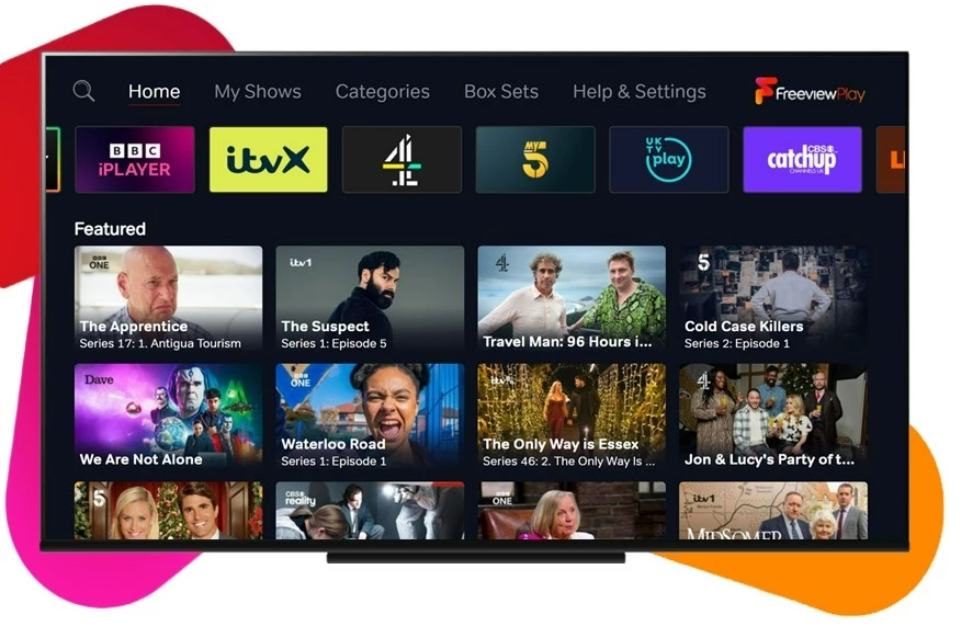 An image of a Freeview Play TV Guide